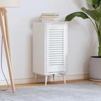 vidaXL Kastdeur louvre design 61,5x29,5 cm wit, Huis en Inrichting, Kasten | Overige, Verzenden, Nieuw