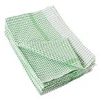 Theedoek wonderdry polyester/katoen groen | 10 stuks |, Verzenden, Nieuw in verpakking