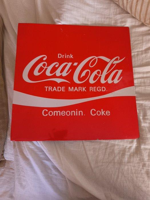 Plaque Coca-Cola - Reclamebord - Staal, Emaille, Antiek en Kunst, Antiek | Wandborden en Tegels