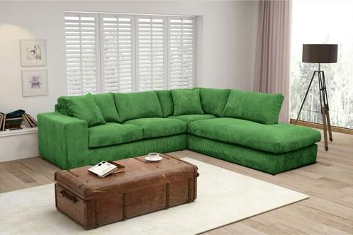 Hoekbank Lelystad - hoekbanken - Groen, Huis en Inrichting, Banken | Sofa's en Chaises Longues, Nieuw, Stof