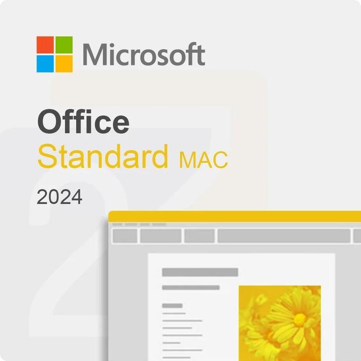 Microsoft Office 2024 (MAC) - Direct geleverd + btw factuur, Computers en Software, Office-software, Nieuw, Excel, Outlook, Powerpoint