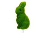 Bijstekers konijn haasje 11cm op stok 30cm flocked groen/ 4, Ophalen of Verzenden, Nieuw