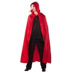 Lange cape met capuchon - Rood, Verzenden, Nieuw, Feestartikel