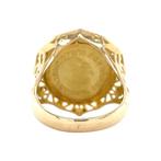 Gouden vintage munt ring 14 krt, Sieraden, Tassen en Uiterlijk, Ringen, Ophalen of Verzenden, Nieuw