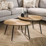 *WOONWINKEL* Salontafel Set Organisch Goud, Huis en Inrichting, Tafels | Salontafels, Verzenden, Nieuw