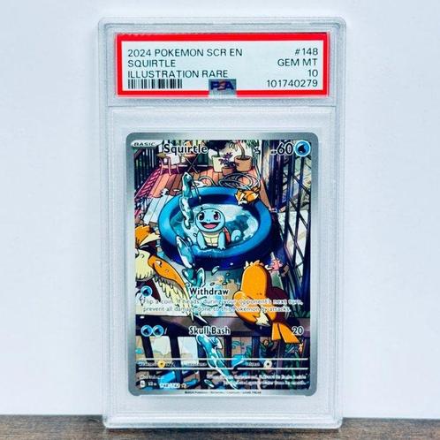 Pokémon Graded card - Squirtle - Stellar Crown #148 -, Hobby en Vrije tijd, Verzamelkaartspellen | Pokémon