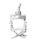 Zilveren Regisseur stoel ketting hanger, Verzenden, Nieuw