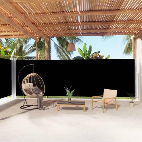 vidaXL Windscherm uittrekbaar 200x1000 cm zwart, Tuin en Terras, Zonneschermen, Nieuw, Verzenden