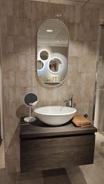 Badmeubel 80cm met waskom, kraan en spiegel - 0030, Ophalen, Nieuw, 50 tot 100 cm, Wastafelkast