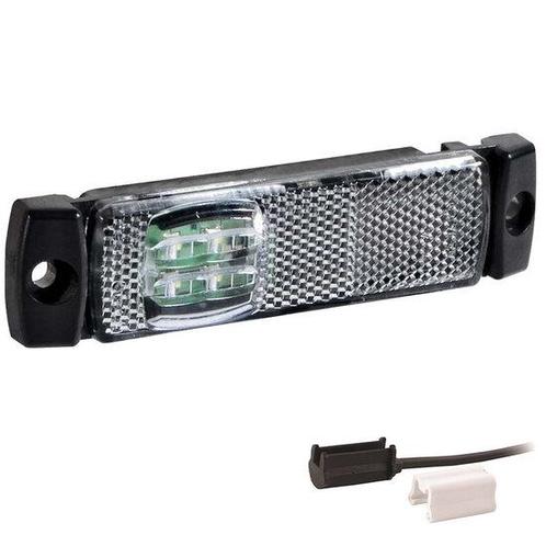 LED markeringslicht wit  | 12-24v | 1,5mm connector, Auto diversen, Aanhangwagen-onderdelen, Verzenden