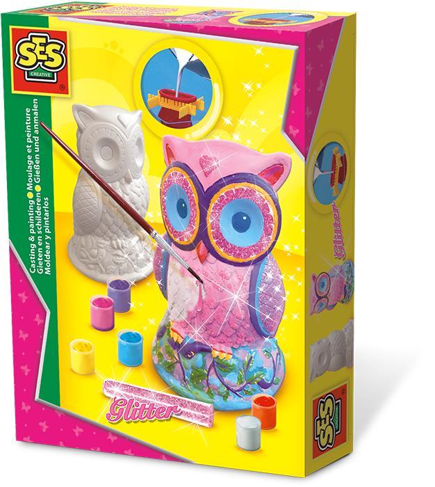 Gieten en schilderen - Uil (Knutselpakketten), Kinderen en Baby's, Speelgoed | Educatief en Creatief, Knutselen, Nieuw, Verzenden