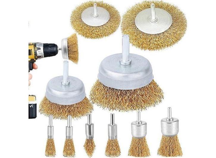 XEMM Staalborstel Set voor Boormachine - 10-Delig -, Doe-het-zelf en Verbouw, Overige Doe-het-zelf en Verbouw, Nieuw, Verzenden