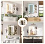 Wandgemonteerde LED Spiegelkast met Anti-Fog en Opbergruimte, Huis en Inrichting, Kasten | Overige, Verzenden, Nieuw