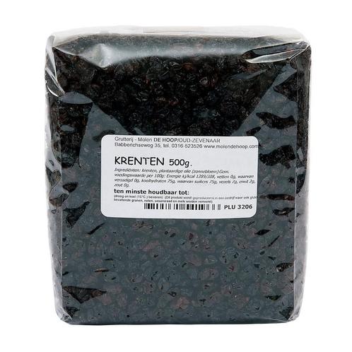 Molen de Hoop Krenten 500gr, Hobby en Vrije tijd, Taarten en Cupcakes maken, Nieuw, Verzenden