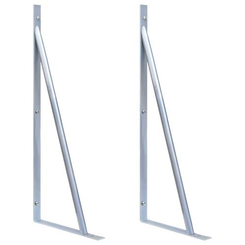 vidaXL Ondersteuningsbeugels schuttingpaal 2 st, Tuin en Terras, Tuinhekken en Hekwerk, Nieuw, Verzenden