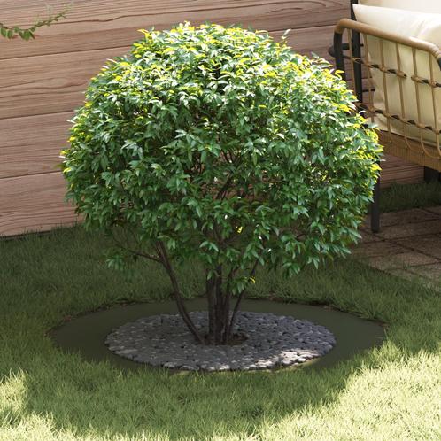 vidaXL Plantenring Olijfgroen Ø60/90 cm Staal, Tuin en Terras, Bloembakken en Plantenbakken, Nieuw, Metaal, Verzenden