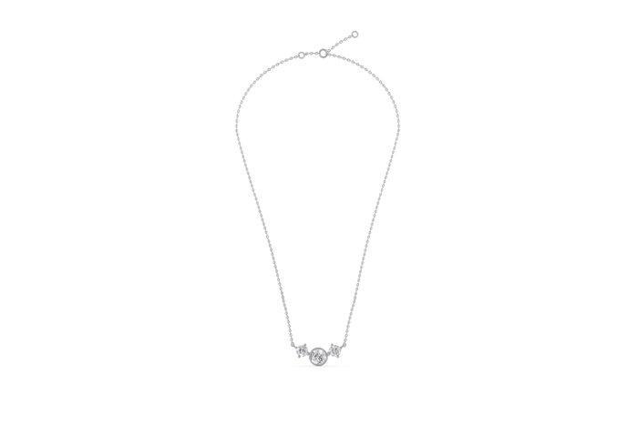Halsketting - 14 karaat Witgoud - 2.41ct. tw. Diamant, Sieraden, Tassen en Uiterlijk, Kettingen