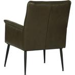 Leren fauteuil Rise - Elegance Green (donkergroen), Nieuw, Ophalen of Verzenden, Eigentijds, Industrieel, Modern, Vintage, 50 tot 75 cm