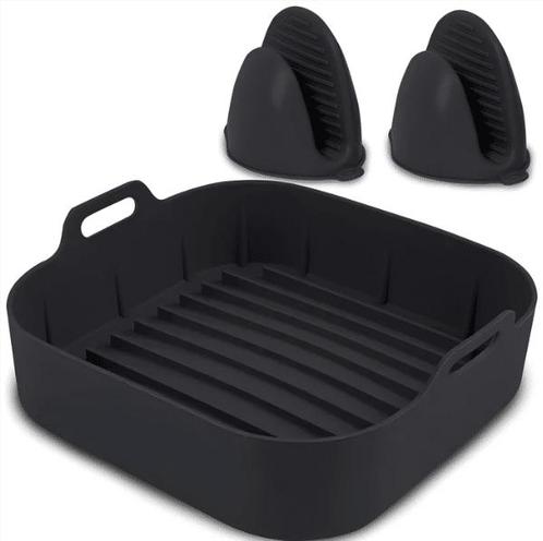 Airfryer siliconen bakje met Wanten set, Witgoed en Apparatuur, Airfryers, Zo goed als nieuw, Ophalen of Verzenden