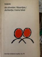 De uitvreter / Titaantjes / Dichtertje / Mene Tekel Nescio, Verzenden, Gelezen, Nescio