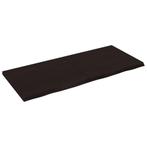 vidaXL Wandschap behandeld massief eikenhout donkerbruin, Huis en Inrichting, Woonaccessoires | Wandplanken en Boekenplanken, Verzenden