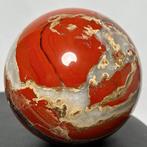 Red Jaspis Fine Red Jasper Sphere - Hoogte: 11.14 cm -, Verzamelen, Mineralen en Fossielen