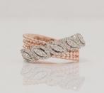 Statement ring - 14 karaat Roségoud -  0.35ct. tw. Diamant