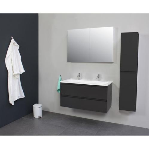 Badkamermeubel BWS Pepper Wastafel Acryl Incl Spiegelkast 2, Doe-het-zelf en Verbouw, Sanitair, Bad, Nieuw, Ophalen of Verzenden