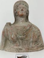 Repliek van een Oud-Griekse Terracotta Persephone-buste - 30, Antiek en Kunst