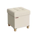 Plofbare Poef met Opbergruimte - Retourdeal - Voor Woonka..., Huis en Inrichting, Minder dan 50 cm, Vierkant, Nieuw, Minder dan 50 cm