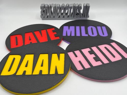 Onderzetters met naam – Persoonlijk & Praktisch cadeau!, Huis en Inrichting, Woonaccessoires | Onderzetters, Glas of Kopje, Nieuw