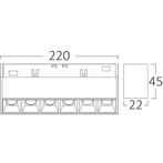 48V Magnetische Lineaire LED Bar - Brinton Magni - 12W, Metaal of Aluminium, Nieuw, Ophalen of Verzenden, Led
