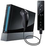 Nintendo Wii Zwart + Controller (Bundel) (Wii Spelcomputers), Spelcomputers en Games, Spelcomputers | Nintendo Wii, Ophalen of Verzenden