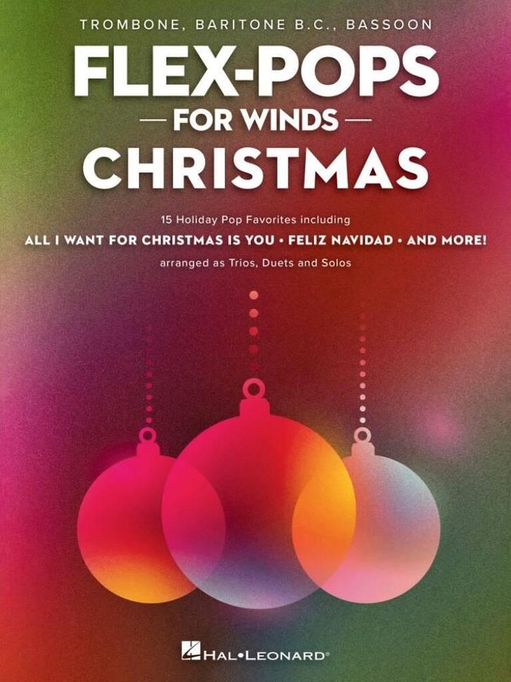 Flex–Pops for Winds – Christmas – Trombone/Baritone BC/Basso, Muziek en Instrumenten, Bladmuziek, Trombone, Nieuw, Ophalen of Verzenden