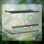 TRUUSK Glazen Terrarium Voor Reptielen, Verhoogde & Waterdic, Verzenden, Nieuw