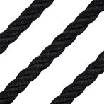 18mm Landvast & Ankerlijn 3-Strengs Polyester Zwart, Watersport en Boten, Bootonderdelen, Ophalen of Verzenden, Nieuw