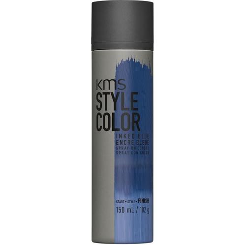 KMS Hair Style Color Spray Inked Blue - 150ml, Sieraden, Tassen en Uiterlijk, Uiterlijk | Haarverzorging, Nieuw, Ophalen of Verzenden