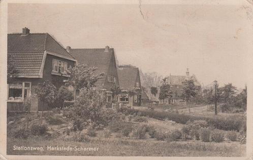 HARKSTEDE-SCHARMER - Stationsweg, Verzamelen, Ansichtkaarten | Nederland, Verzenden