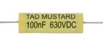 TAD Mustard capacitor 0.100uF 630VDC, Nieuw, Verzenden