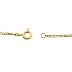 Gouden gourmet schakel ketting | 54 cm (schakelketting), Ophalen of Verzenden, Gebruikt, Overige kleuren, Goud