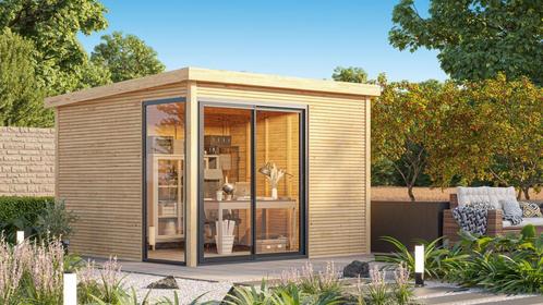 Uitgelicht: Solid Nimes houten tuinhuis - Hogedruk, Tuin en Terras, Tuinhuizen, 200 tot 400 cm, 250 tot 500 cm, Nieuw, Hout, Tuinhuis