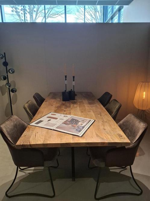 Showroom uitverkoop - AnLi Style Eettafel Rens 220 cm + T..., Huis en Inrichting, Tafels | Eettafels, Nieuw, Eikenhout, Ophalen of Verzenden