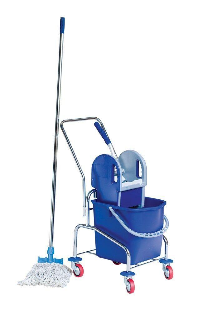 Vero Mopwagen - 1x25 liter - metaal verchroomd, Huis en Inrichting, Schoonmaakartikelen, Ophalen of Verzenden