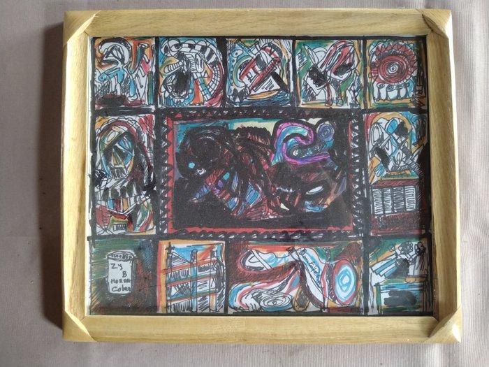 Dimitri Petrov (1919-1986) - Cobra evolutie, Antiek en Kunst, Kunst | Schilderijen | Modern