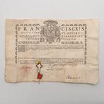 Heilig kruis relikwie met document - Bergkristal - 1750-1800