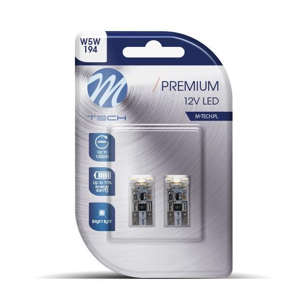 M-Tech LED W5W 12V - Premium - 4x Led diode - Canbus - ..., Auto-onderdelen, Verlichting, Nieuw, Verzenden
