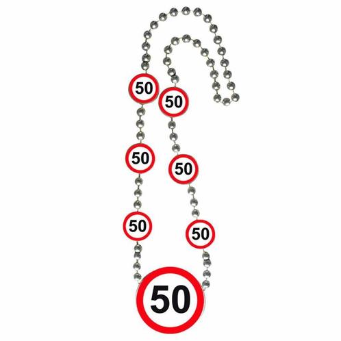 Ketting 50 Jaar Verkeersbord, Hobby en Vrije tijd, Feestartikelen, Nieuw, Verzenden