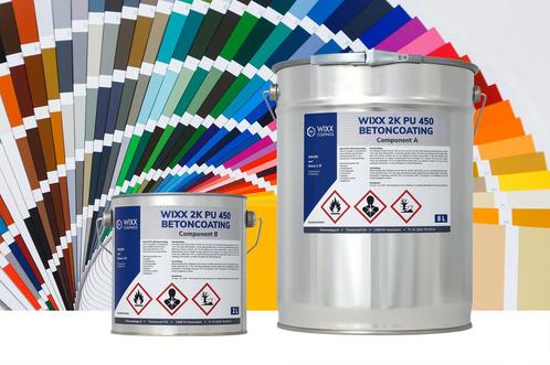 Wixx 2K PU 450 Betoncoating Mengkleur 5L, Doe-het-zelf en Verbouw, Verf, Beits en Lak, Verf, Overige kleuren, Nieuw, Minder dan 5 liter