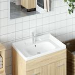 vidaXL Wastafel rechthoekig 71x48x23 cm keramiek wit, Verzenden, Nieuw