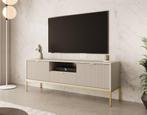 TV-Meubel beige goud 154cm hotel chique, Huis en Inrichting, Kasten | Televisiemeubels, Overige materialen, Verzenden, 150 tot 200 cm